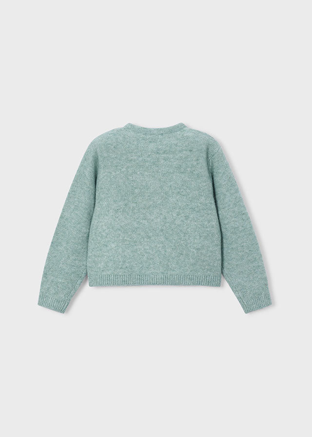 Cardigan avec bouclette - Bleu clair