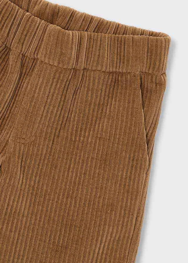 Pantalon en velours côtelé marron