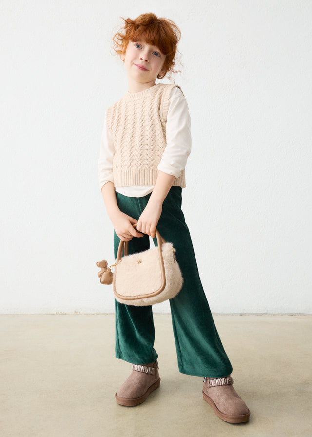 Pantalon en velours côtelé - Vert bouteille