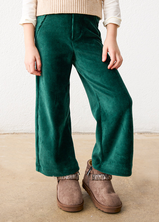 Pantalon en velours côtelé - Vert bouteille