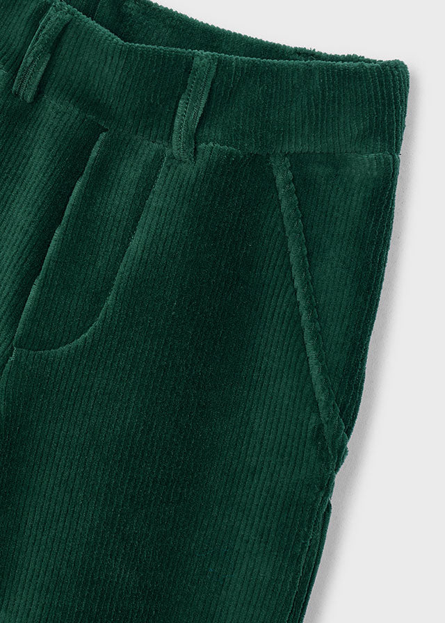 Pantalon en velours côtelé - Vert bouteille