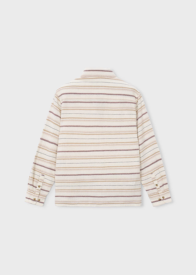 Chemise à manches longues à rayures