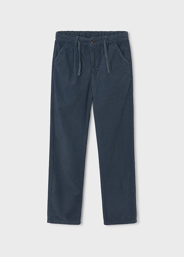 Pantalon en velours côtelé Indigo