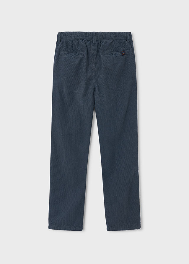 Pantalon en velours côtelé Indigo