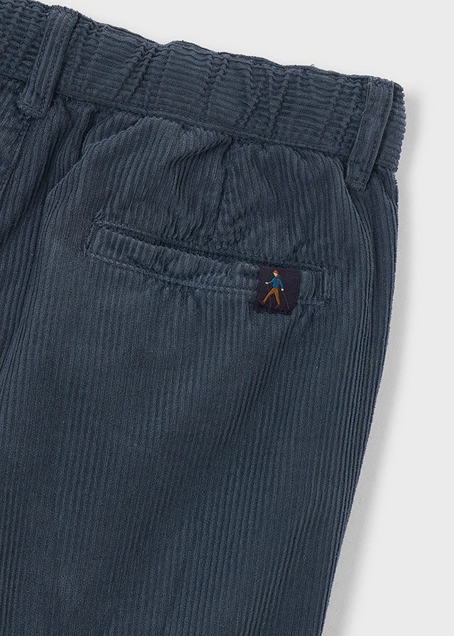 Pantalon en velours côtelé Indigo