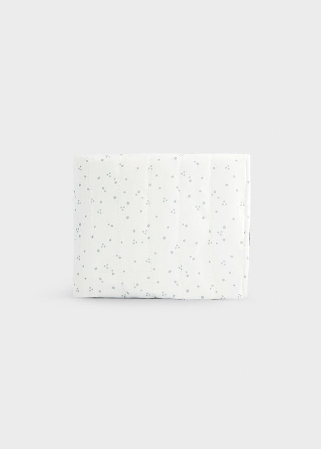 Sac à couches à broderies - Écru & Anthracite