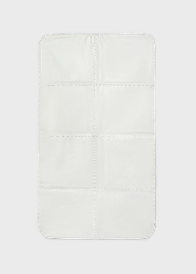 Matelas à langer avec broderies - Écru & Blush