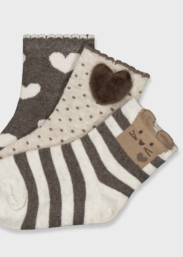 Trio de chaussettes - Coeurs