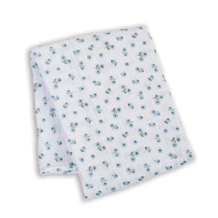 Couverture en mousseline - Bleuets