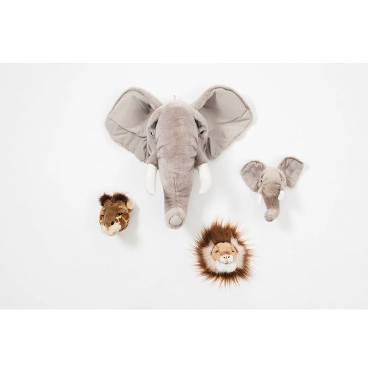 Ensemble de 3 petites têtes - Safari