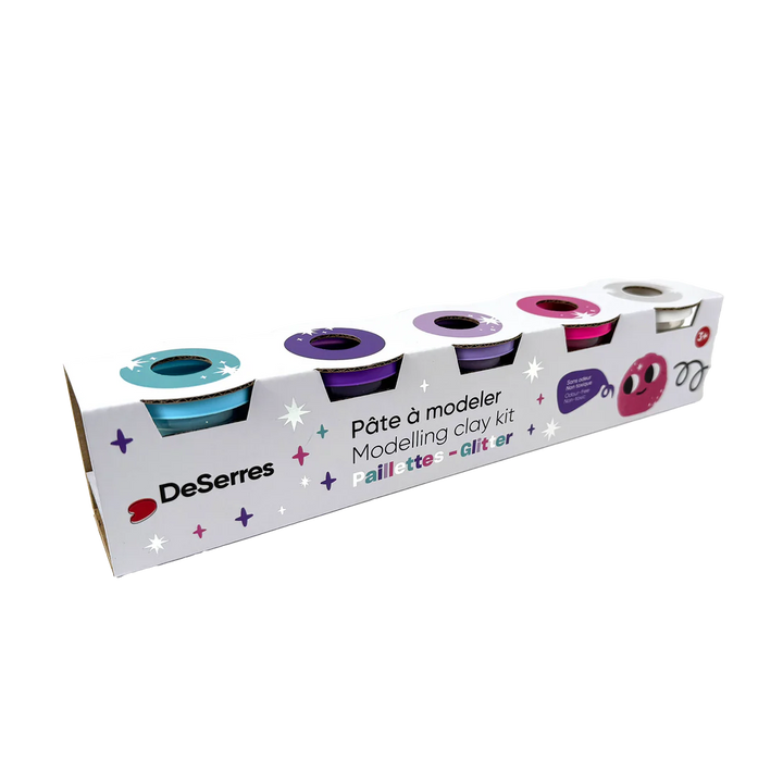 Pâte à modeler à paillettes - Ensemble de 5