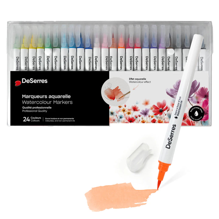 Ensemble de 24 marqueurs aquarelle