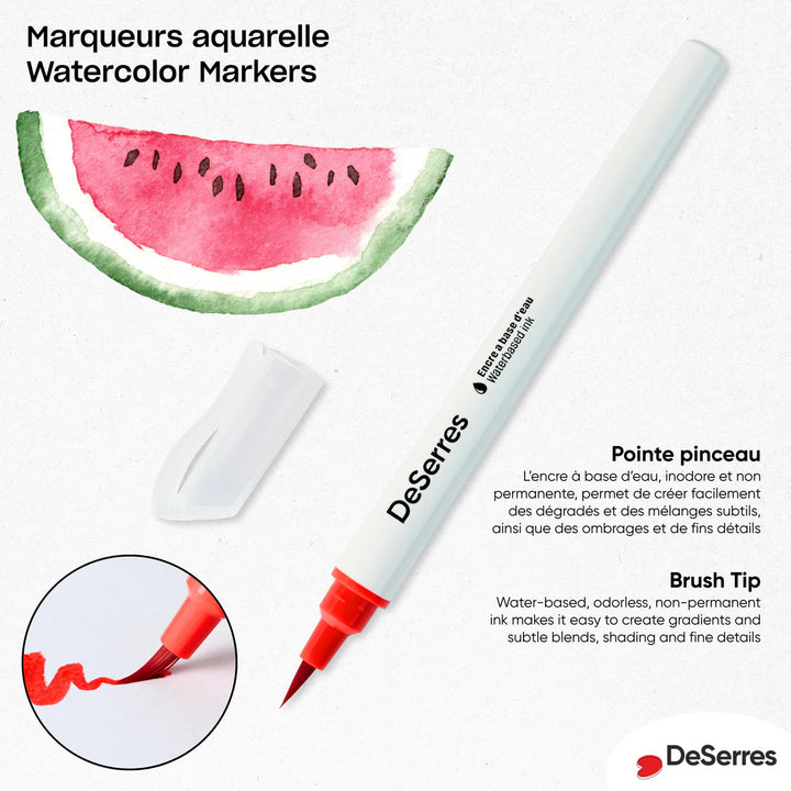 Ensemble de 24 marqueurs aquarelle