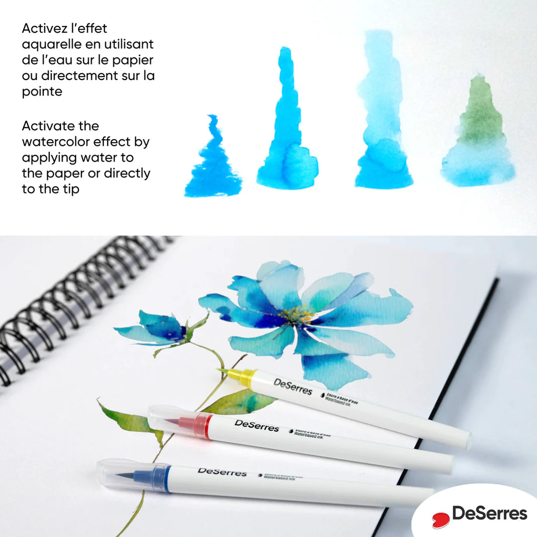 Ensemble de 24 marqueurs aquarelle
