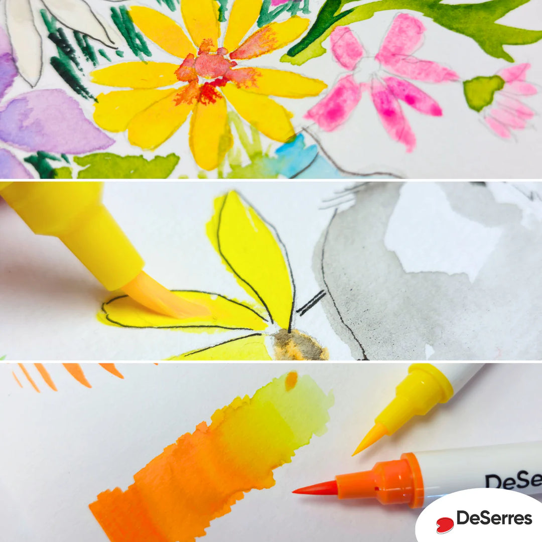 Ensemble de 24 marqueurs aquarelle