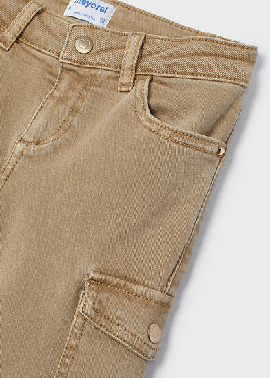 Pantalon à jambe évasée Cacao