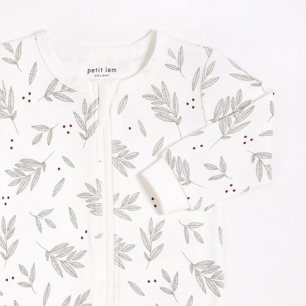 Pyjama une pièce Feuilles de lauriers 12 mois