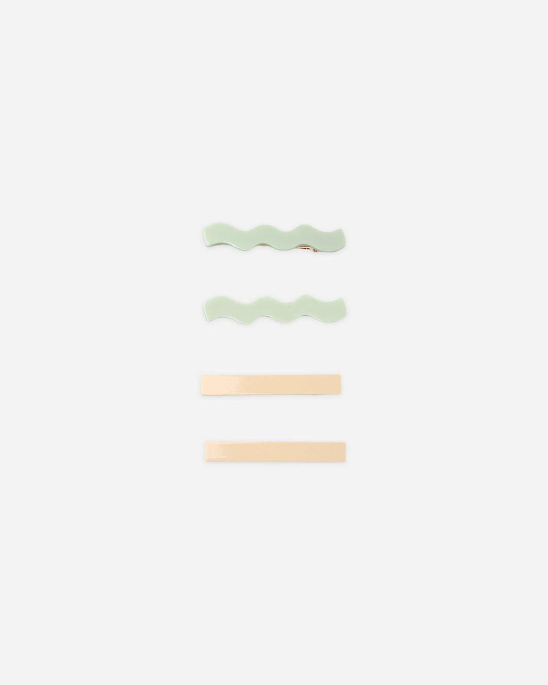 Ensemble de 4 barrettes - Sauge & Naturel