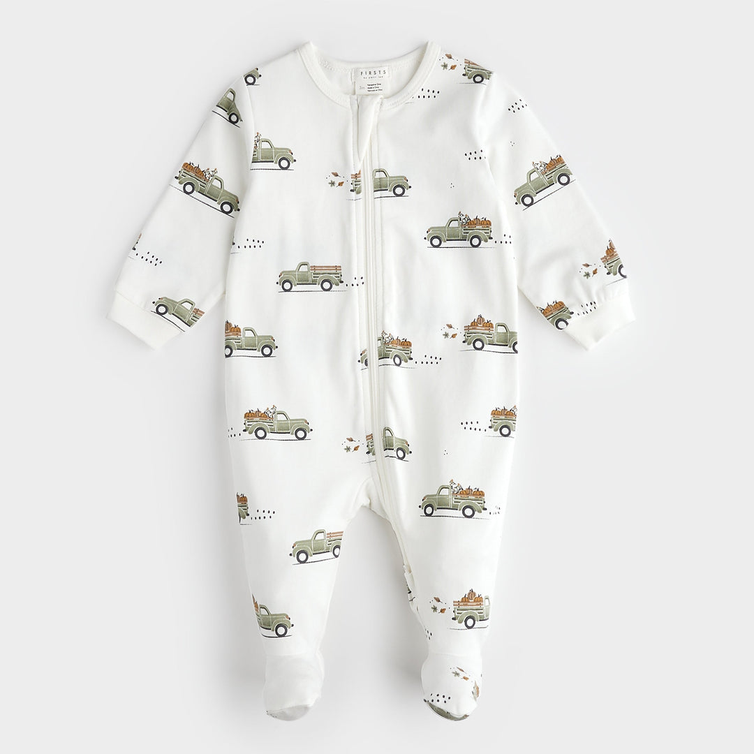 Pyjama une pièce Camion de citrouilles  Nouveau-né