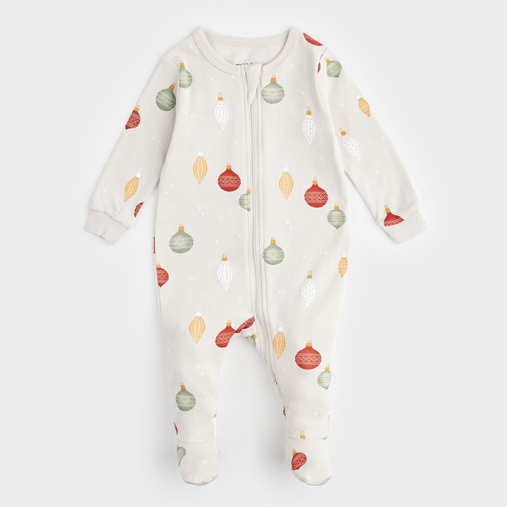 Pyjama une pièce Boules de Noël  Nouveau-né