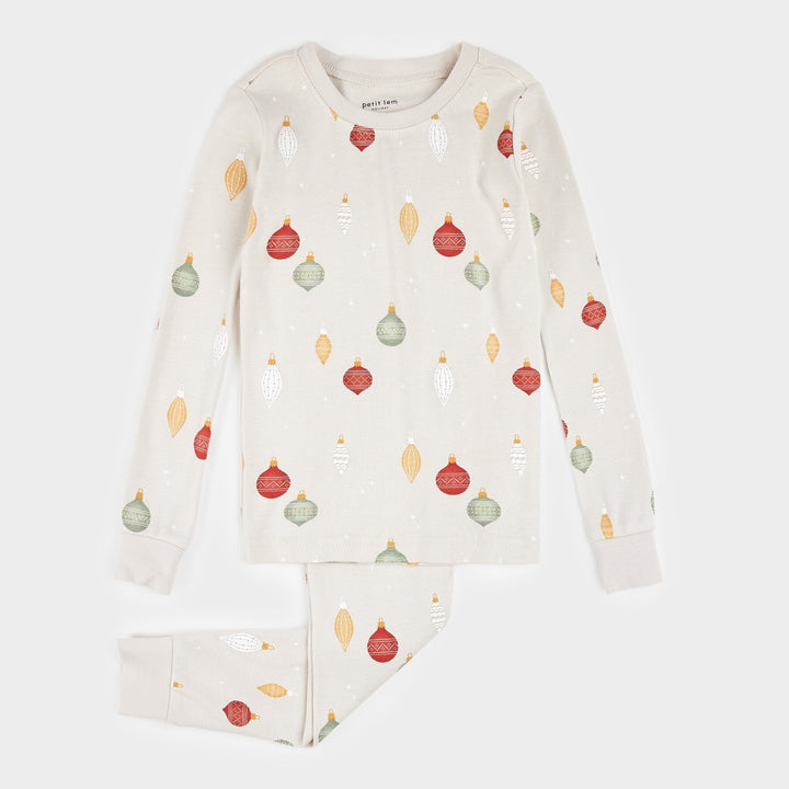 Pyjama deux pièces Boules de Noël  2 ans