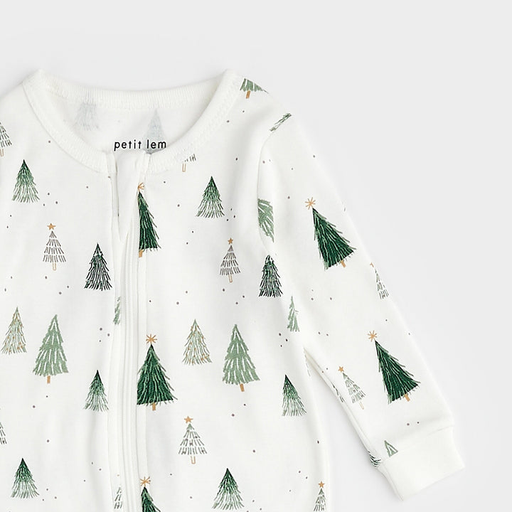 Pyjama une pièce Sapins  6 mois