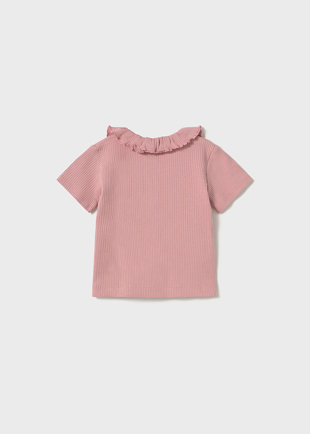 Polo côtelé rosé
