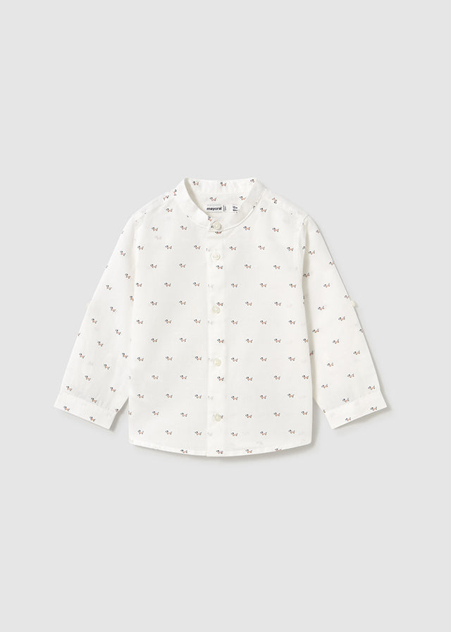 Chemise à col Mao Petits chiots