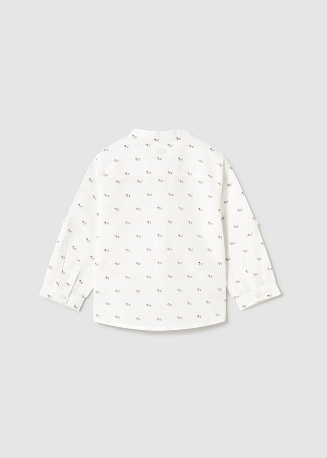Chemise à col Mao Petits chiots