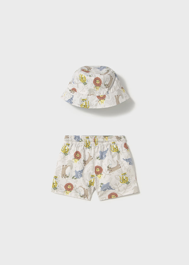 Short de piscine Jungle + chapeau