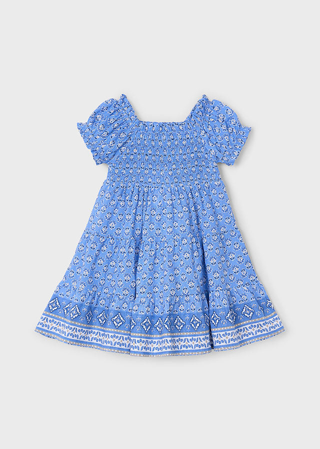 Robe fleurie indigo