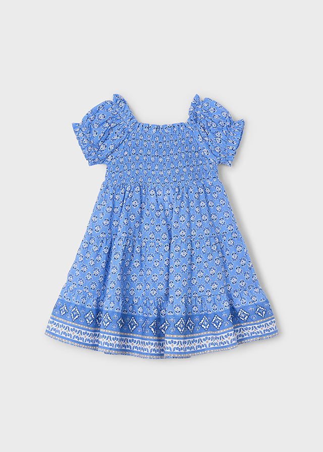 Robe fleurie indigo