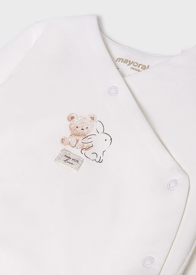Ensemble cadeau 3 pièces - Ourson & lapin (pyjama)