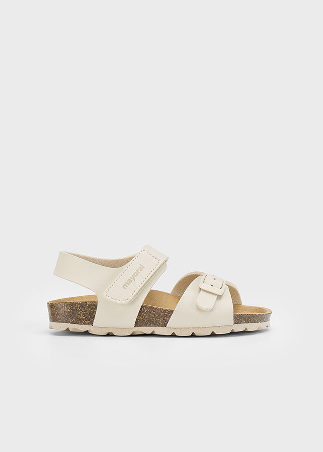 Sandales écrues à velcro