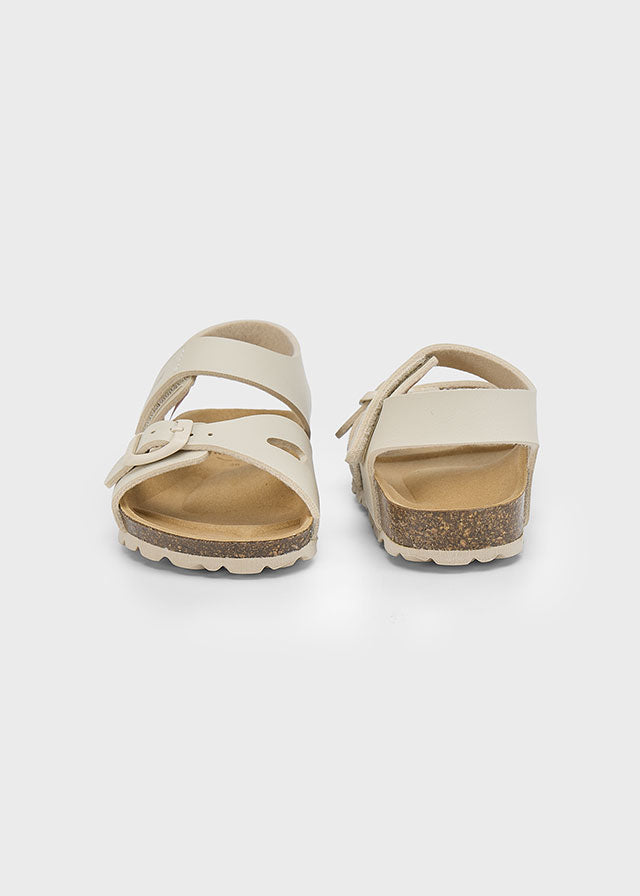 Sandales écrues à velcro