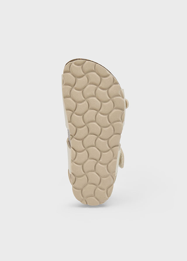 Sandales écrues à velcro