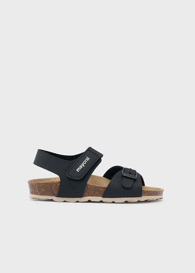 Sandales noires à velcro