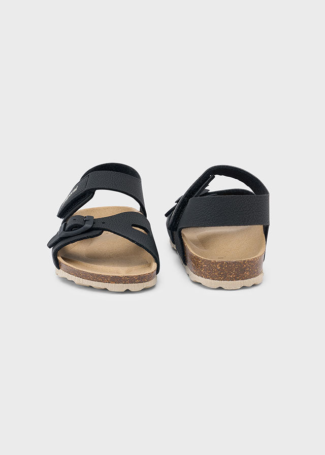 Sandales noires à velcro