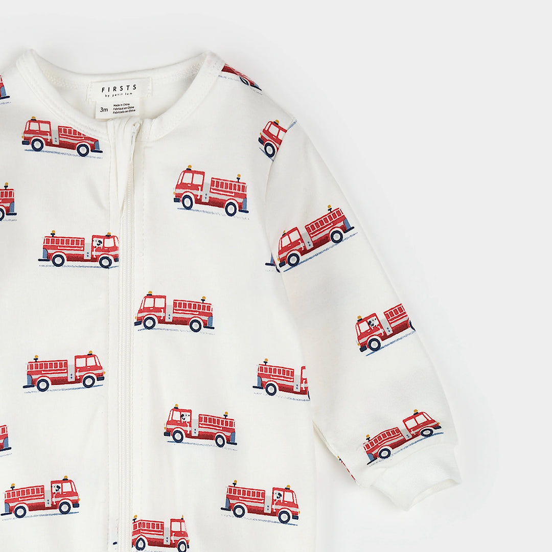 Pyjama une pièce Camion de pompiers