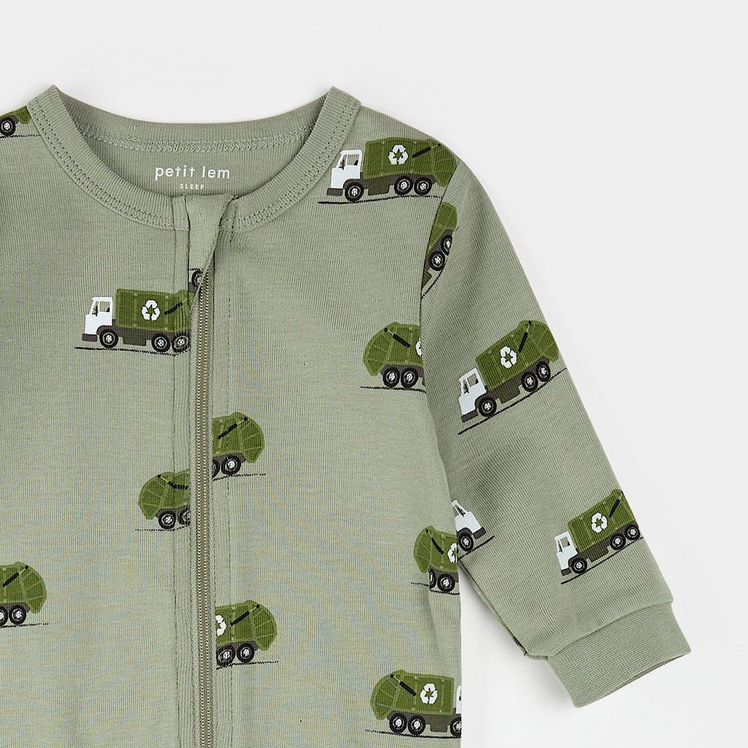 Pyjama une pièce Camions de recyclage