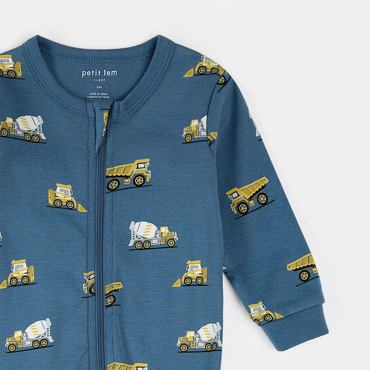 Pyjama une pièce Camions de construction
