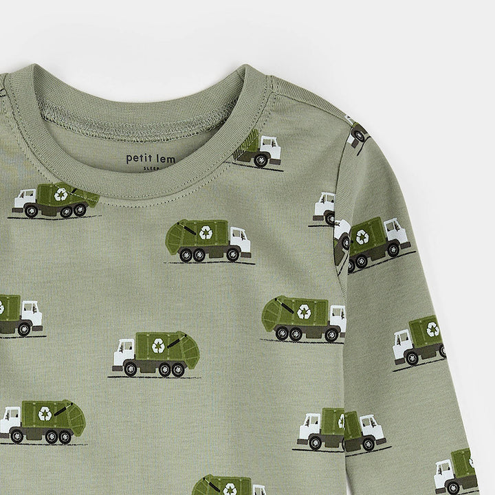 Pyjama deux pièces Camions de recyclage