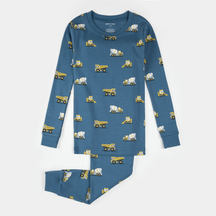 Pyjama deux pièces Camions de construction