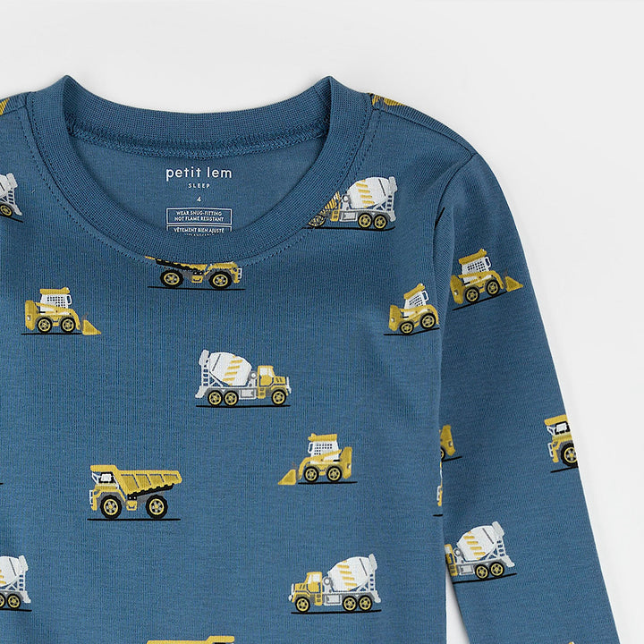 Pyjama deux pièces Camions de construction