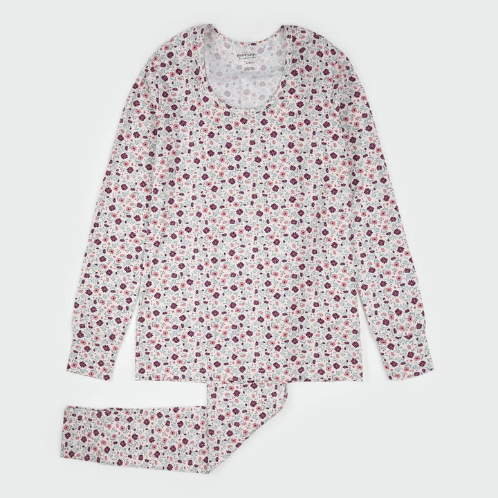 Pyjama deux pièces en modal Coquelicots mauves (femme)