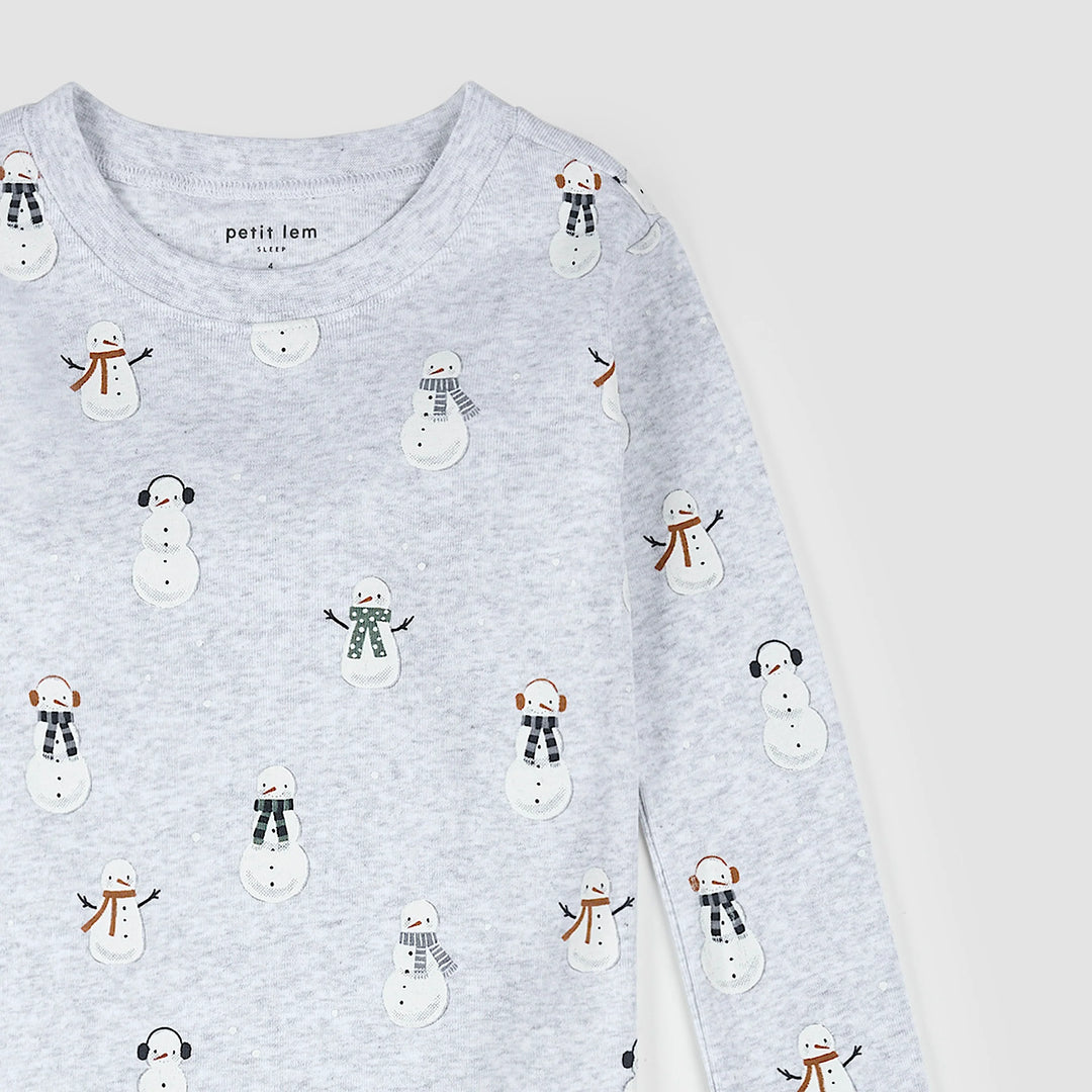 Pyjama deux pièces Bonshommes de neige