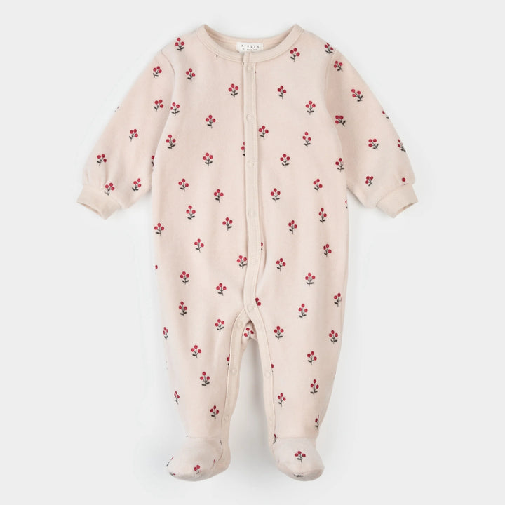 Pyjama une pièce en velours Baie d'hiver