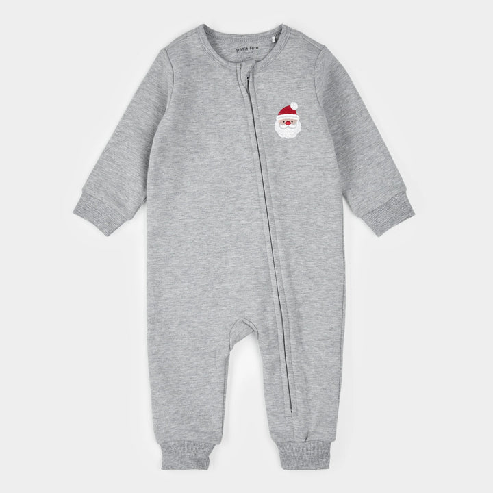 Romper en molleton à imprimé Santa Baby