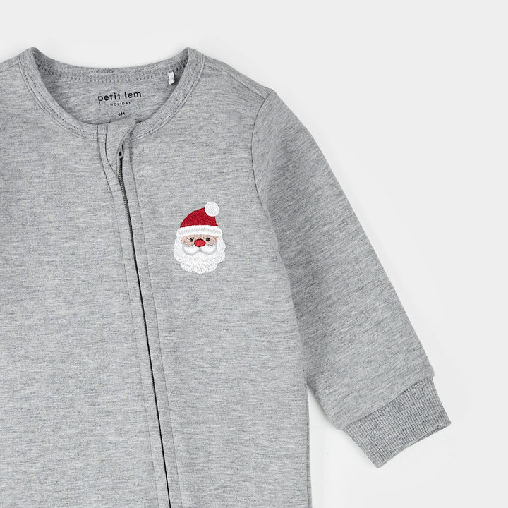 Romper en molleton à imprimé Santa Baby