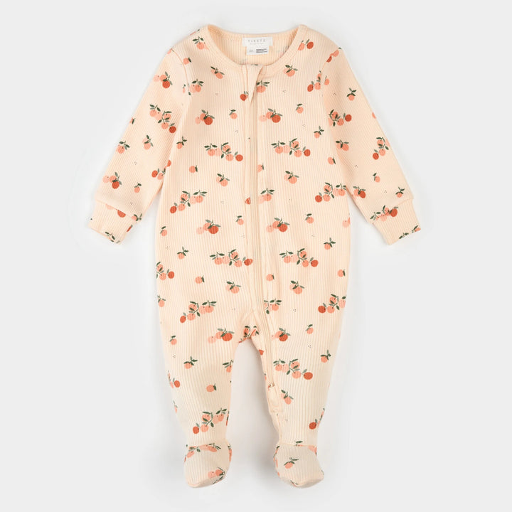 Pyjama une pièce côtelé Agrumes
